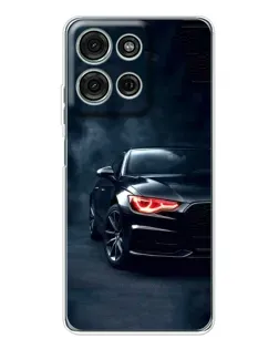 Чехол для Motorola Moto G75 с картинкой «Audi — хищный взгляд»