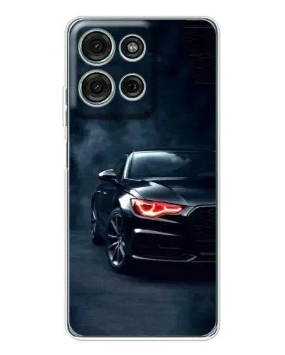 Чехол для Motorola Moto G75 с картинкой «Audi — хищный взгляд»