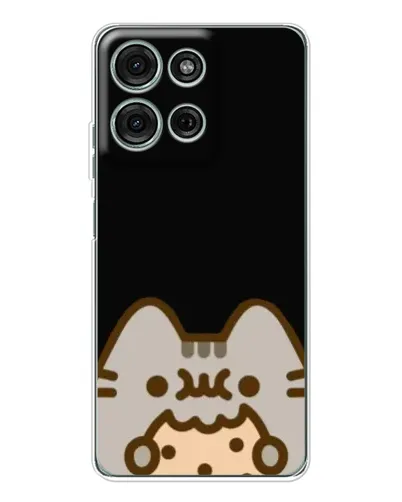 Чехол для Motorola Moto G75 с картинкой «Пушин на черном» Чехол для Motorola Moto G75 с картинкой «Пушин на черном»