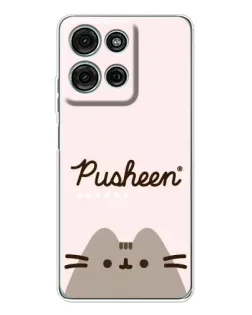 Чехол для Motorola Moto G75 с картинкой «Pusheen логотип» Чехол для Motorola Moto G75 с картинкой «Pusheen логотип»
