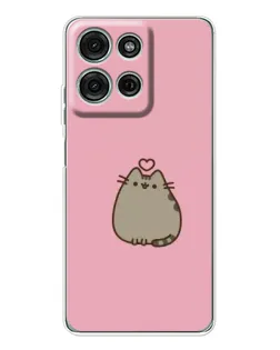 Чехол для Motorola Moto G75 с картинкой «Pusheen сердце» Чехол для Motorola Moto G75 с картинкой «Pusheen сердце»