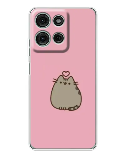 Чехол для Motorola Moto G75 с картинкой «Pusheen сердце» Чехол для Motorola Moto G75 с картинкой «Pusheen сердце»