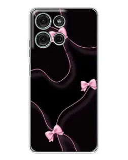 Чехол для Motorola Moto G75 с картинкой «Розовые ленты» Чехол для Motorola Moto G75 с картинкой «Розовые ленты»