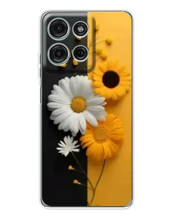 Чехол для Motorola Moto G75 с картинкой «Подсолнух и ромашка» Чехол для Motorola Moto G75 с картинкой «Подсолнух и ромашка»