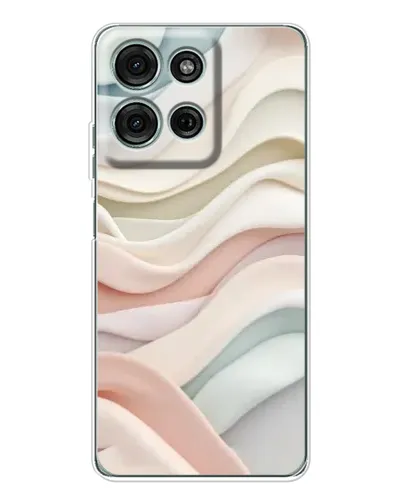 Чехол для Motorola Moto G75 с картинкой «Пастельные нежные волны»