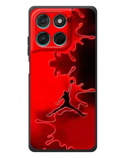 Чехол для Motorola Moto G77 с картинкой «Jordan Red Smoke»