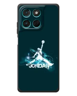 Чехол для Motorola Moto G77 с картинкой «Jordan Blue Fire»