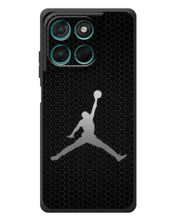 Чехол для Motorola Moto G77 с картинкой «Jordan Dark Carbon»