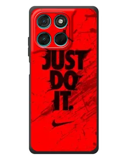 Чехол для Motorola Moto G77 с картинкой «Nike Just Do It»