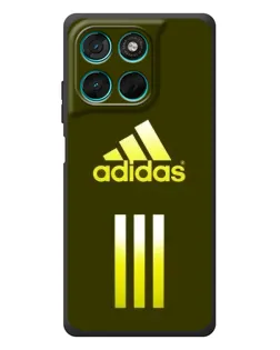 Чехол для Motorola Moto G77 с картинкой «Оливковый градиент Adidas»