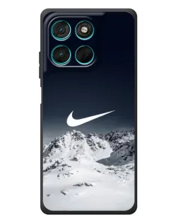 Чехол для Motorola Moto G77 с картинкой «Nike — зимние горы» Чехол для Motorola Moto G77 с картинкой «Nike — зимние горы»