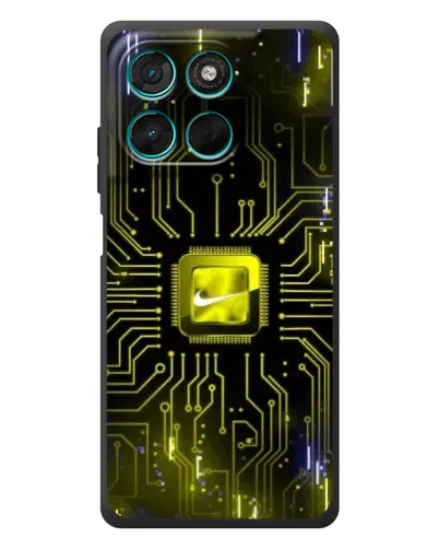 Чехол для Motorola Moto G77 с картинкой «Nike — золотая искра» Чехол для Motorola Moto G77 с картинкой «Nike — золотая искра»