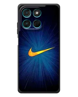 Чехол для Motorola Moto G77 с картинкой «Синий пульс Nike» Чехол для Motorola Moto G77 с картинкой «Синий пульс Nike»