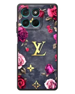 Чехол для Motorola Moto G77 с картинкой «Цветочный Louis Vuitton» Чехол для Motorola Moto G77 с картинкой «Цветочный Louis Vuitton»
