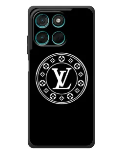 Чехол для Motorola Moto G77 с картинкой «LV — печать стиля»