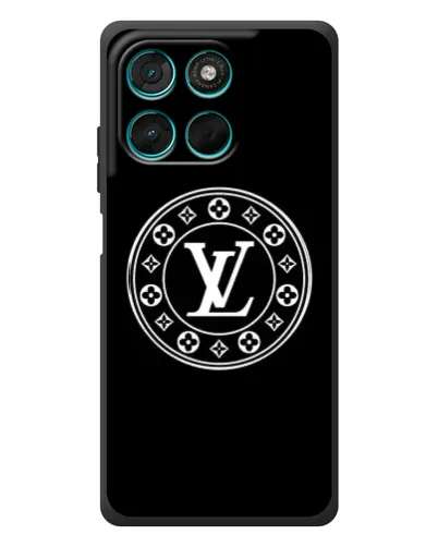 Чехол для Motorola Moto G77 с картинкой «LV — печать стиля»