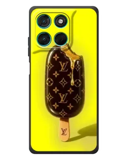 Чехол для Motorola Moto G77 с картинкой «Мороженое от LV»
