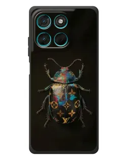 Чехол для Motorola Moto G77 с картинкой «LV — мраморный принт»