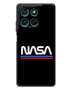 Чехол для Motorola Moto G77 с картинкой «NASA — классика Red Blue» Чехол для Motorola Moto G77 с картинкой «NASA — классика Red Blue»