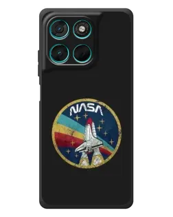 Чехол для Motorola Moto G77 с картинкой «NASA — эмблема миссии» Чехол для Motorola Moto G77 с картинкой «NASA — эмблема миссии»