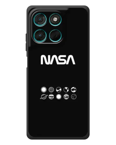 Чехол для Motorola Moto G77 с картинкой «NASA — технический принт»