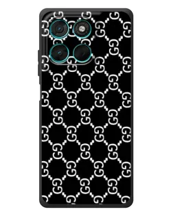 Чехол для Motorola Moto G77 с картинкой «Gucci — сетчатый паттерн» Чехол для Motorola Moto G77 с картинкой «Gucci — сетчатый паттерн»