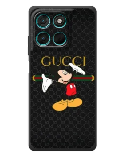 Чехол для Motorola Moto G77 с картинкой «Микки Маус Gucci»