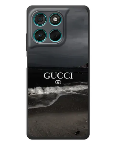 Чехол для Motorola Moto G77 с картинкой «Gucci — морской прибой»