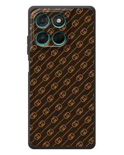 Чехол для Motorola Moto G77 с картинкой «Gucci — золотые диагонали» Чехол для Motorola Moto G77 с картинкой «Gucci — золотые диагонали»