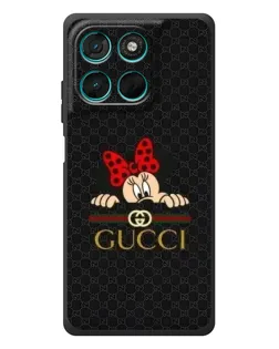 Чехол для Motorola Moto G77 с картинкой «Минни Маус Gucci — черный» Чехол для Motorola Moto G77 с картинкой «Минни Маус Gucci — черный»