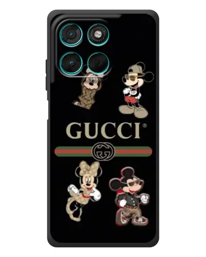 Чехол для Motorola Moto G77 с картинкой «Gucci — герои Disney и монограмма» Чехол для Motorola Moto G77 с картинкой «Gucci — герои Disney и монограмма»