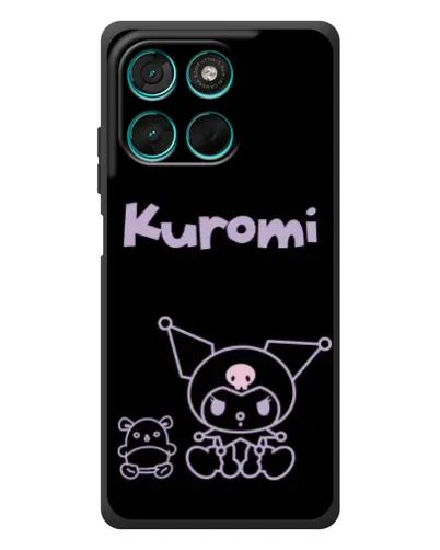 Чехол для Motorola Moto G77 с картинкой «Kuromi — черный минимализм» Чехол для Motorola Moto G77 с картинкой «Kuromi — черный минимализм»