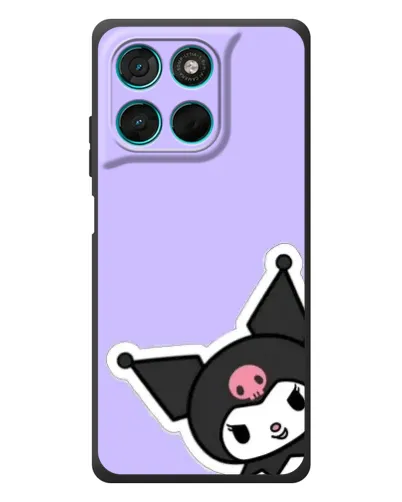 Чехол для Motorola Moto G77 с картинкой «Забавная Kuromi» Чехол для Motorola Moto G77 с картинкой «Забавная Kuromi»