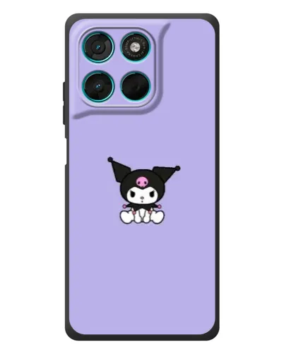 Чехол для Motorola Moto G77 с картинкой «Kuromi — фиолетовый минимализм» Чехол для Motorola Moto G77 с картинкой «Kuromi — фиолетовый минимализм»