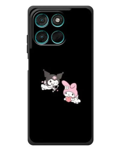 Чехол для Motorola Moto G77 с картинкой «My Melody и Kuromi» Чехол для Motorola Moto G77 с картинкой «My Melody и Kuromi»