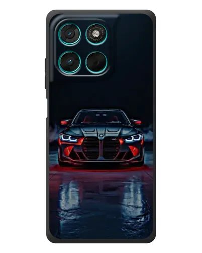 Чехол для Motorola Moto G77 с картинкой «BMW на мокрой дороге» Чехол для Motorola Moto G77 с картинкой «BMW на мокрой дороге»