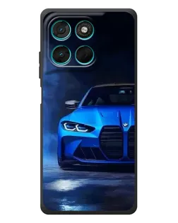 Чехол для Motorola Moto G77 с картинкой «Голубая BMW M4» Чехол для Motorola Moto G77 с картинкой «Голубая BMW M4»