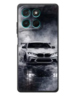 Чехол для Motorola Moto G77 с картинкой «BMW сквозь туман» Чехол для Motorola Moto G77 с картинкой «BMW сквозь туман»
