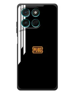 Чехол для Motorola Moto G77 с картинкой «PUBG — вертикальные линии»