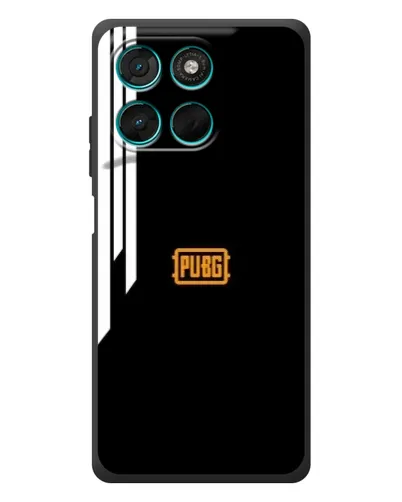 Чехол для Motorola Moto G77 с картинкой «PUBG — вертикальные линии»