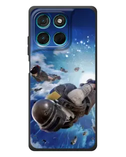 Чехол для Motorola Moto G77 с картинкой «Десант PUBG — прыжок» Чехол для Motorola Moto G77 с картинкой «Десант PUBG — прыжок»