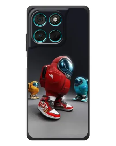 Чехол для Motorola Moto G77 с картинкой «Among Us — 3D стиль»