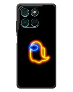 Чехол для Motorola Moto G77 с картинкой «Among Us неоновое сияние»
