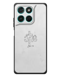 Чехол для Motorola Moto G77 с картинкой «Иоанна 3:16 Крест» Чехол для Motorola Moto G77 с картинкой «Иоанна 3:16 Крест»