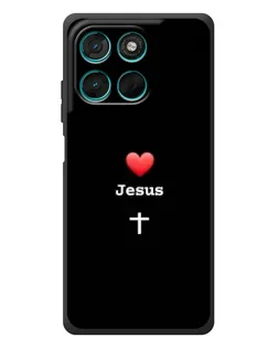 Чехол для Motorola Moto G77 с картинкой «Сердце - Jesus» Чехол для Motorola Moto G77 с картинкой «Сердце - Jesus»