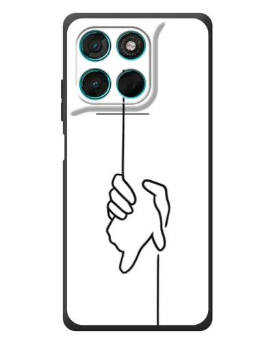 Чехол для Motorola Moto G77 с картинкой «Рука держит»