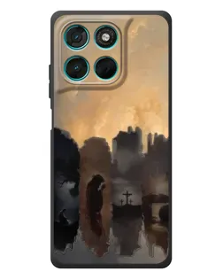 Чехол для Motorola Moto G77 с картинкой «Дорога к вере»