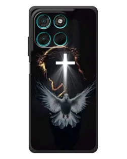 Чехол для Motorola Moto G77 с картинкой «Голубь и Свет»