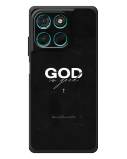 Чехол для Motorola Moto G77 с картинкой «GOD — Бог над всем»
