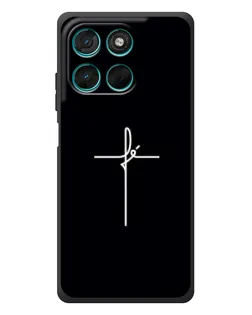 Чехол для Motorola Moto G77 с картинкой «Тонкий крест»